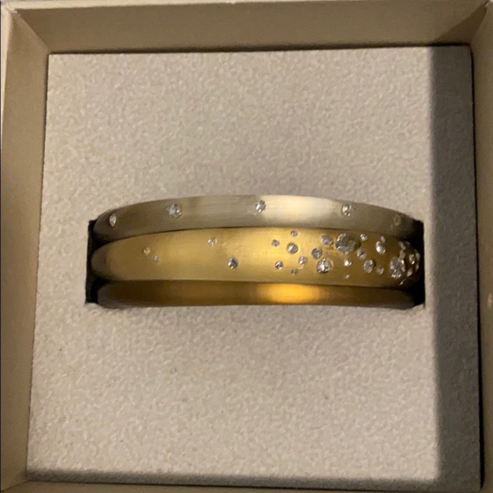 Alexis Bittar gold bracelets